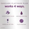 imageCascade Platinum Dishwasher Pods ActionPacs Dishwasher Detergent with Dishwasher Cleaner Action Lemon Platinum Plus 70 Count70 Count Pack of 1