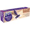 imageSwiffer WetJet Wood Floor Mopping and Cleaning Starter Kit All Purpose Floor Cleaning Products 1 Mop 10 Pads Cleaning Solution Batteries