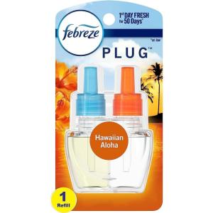 imageFebreze Plug In Air Freshener OdorFighting Scented Oil Refill Air Fresheners for Home and Bathroom and Kitchen Long Lasting for Strong Odors Ocean Scent 087oz Refills 3 CountHawaiian Aloha
