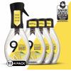 image9 Elements Bathroom Cleaner Lemon Multi Surface Shower Tub ampamp Tile Cleaning Vinegar Spray 18 oz Bottles Pack of 3Dish Spray