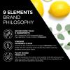 image9 Elements Bathroom Cleaner Lemon Multi Surface Shower Tub ampamp Tile Cleaning Vinegar Spray 18 oz Bottles Pack of 3Dish Spray