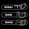 image9 Elements Bathroom Cleaner Lemon Multi Surface Shower Tub ampamp Tile Cleaning Vinegar Spray 18 oz Bottles Pack of 3Dish Spray