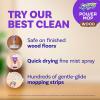 imageSwiffer Power Mop Wood Hardwood Floor Cleaner for Mopping Home Bathroom Kitchen All Purpose MultiSurface Cleaning Set includes PowerMop Wood 2 Pads 1 QuickDry Lemon Solution ampamp 2 Batteries