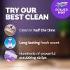 imageSwiffer PowerMop MultiSurface Mop Kit for Floor Cleaning Includes PowerMop 2 Mopping Pad Refills 1 Cleaning Solution with Fresh Scent and 2 BatteriesPurple and White