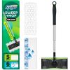 imageSwiffer Sweep ampamp Mop Deluxe 2in1 Floor Mopping and Sweeping Kit MultiSurface Kit for Floor Cleaning Kit Includes 1 Sweeper Device 5 Heavy Duty Dry Sweeping Cloths 6 Heavy Duty Wet Mopping Cloths