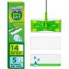 imageSwiffer Sweeper 2in1 Dry  Wet Floor Mopping and Sweeping Kit MultiSurface Kit for Floor Cleaning Kit Includes 1 Sweeper 14 Dry Sweeping Cloths 5 Wet Mopping Cloths20 Piece Set