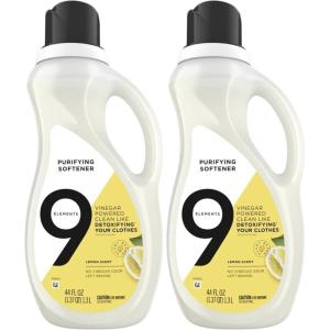 image9 Elements Bathroom Cleaner Lemon Multi Surface Shower Tub ampamp Tile Cleaning Vinegar Spray 18 oz Bottles Pack of 3Fabric Softener