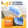 imageHeavy Duty Duster Refills for Swiffer Duster 20 Count Duster Refills with 1 Handle Multisurface 360 Dusters with 4X Microfibers Unscented Disposable Dusters for Cleaning BlueBlue