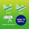 imageSwiffer Sweeper Heavy Duty MultiSurface Dry Cloth Refills for Floor Sweeping and Cleaning 10 count Pack of 2