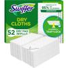imageSwiffer Sweep  Mop Dry Pads Refill Floor Cleaner for Dirt Dust Hair Cleaning Cloths for Mopping Home Bathroom Kitchen Dust Mop Floor Duster Unscented 52ct