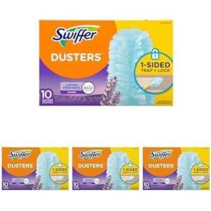 imageSwiffer Dusters MultiSurface Duster Refills Lavender Scent 10 ct10 Count Pack of 4