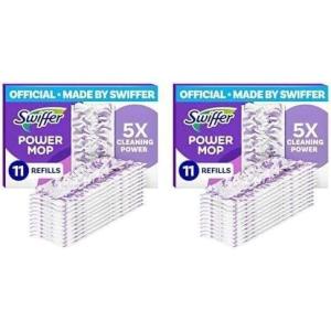 imageSwiffer PowerMop MultiSurface Mopping Pad Refills Made by Swiffer for Floor Cleaning 11 Count11 Count Pack of 2