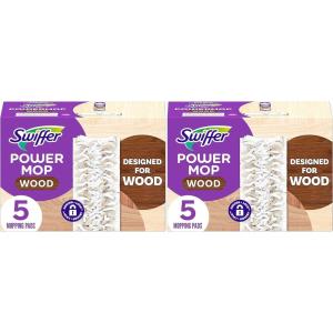 imageSwiffer PowerMop Wood Mopping Pad Refills for Floor Cleaning 10 Count