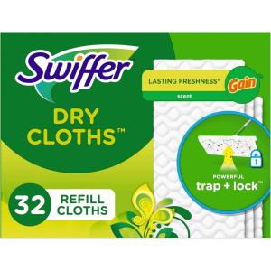 imageSwiffer Sweeper Dry Sweeping Pad Multi Surface Refills for Dusters Floor Mop with Febreze Lavender 32 countGain Original