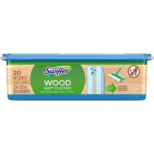 imageSwiffer Sweeper Wet Wood Floor Mopping cloths 20 count