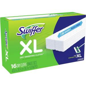 imageSwiffer Sweeper XLarge Disposable Sweeping Cloths 16Count Boxes Pack of 316 Count Pack of 1
