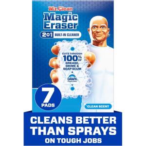imageMr Clean Magic Eraser Foaming Sponge All Purpose Cleaner Dawn Cleaning Power Ultra Foamy 7ct