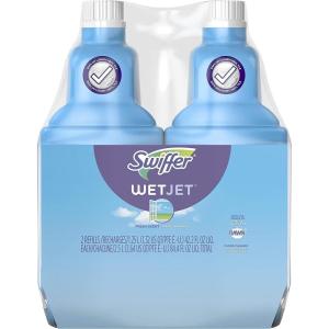 imageSwiffer WetJet MultiPurpose Floor Cleaner Solution with Febreze Refill Hardwood Floor Cleaner Lavender Scent 125 Liter 422 Fl Oz Pack of 2Citrus