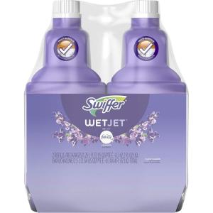 imageSwiffer WetJet MultiPurpose Floor Cleaner Solution with Febreze Refill Hardwood Floor Cleaner Lavender Scent 125 Liter 422 Fl Oz Pack of 2Lavendar Vanilla