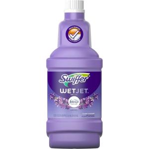 imageSwiffer WetJet MultiPurpose Floor Cleaner Solution with Febreze Refill Hardwood Floor Cleaner Lavender Scent 125 Liter 422 Fl Oz Pack of 2Lavender