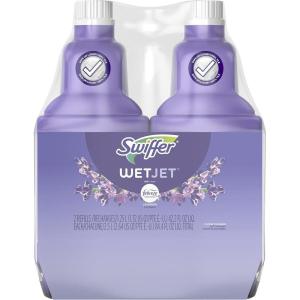 imageSwiffer WetJet MultiPurpose Floor Cleaner Solution with Febreze Refill Hardwood Floor Cleaner Lavender Scent 125 Liter 422 Fl Oz Pack of 2Lavender Vanilla  Comfort Scent