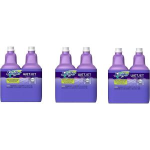 imageSwiffer WetJet MultiPurpose and Hardwood Liquid Floor Cleaner Solution Refill with Gain Scent 422 fl oz each Pack of 22532 Fl Oz Pack of 1