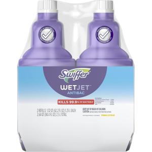imageSwiffer WetJet Solution Refill for Floor Mopping and Cleaning All Purpose Multi Surface Floor Cleaning Solution Fresh Citrus Scent 125 Liters 2 Pack