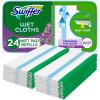 imageSwiffer Sweeper Wet Mopping Pad Refills for Floor Mop with Febreze Lavender Vanilla ampamp Comfort Scent 24 Count12 Count Pack of 1