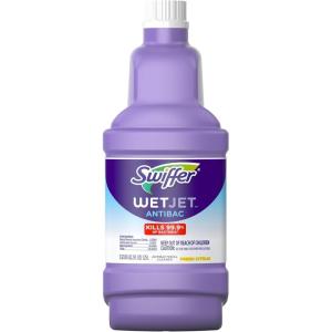 imageSwiffer WetJet Antibacterial Solution Refill for Floor Mopping and Cleaning All Purpose Multi Surface Floor Cleaning Solution Fresh Citrus Scent 125 Liters422 Fl Oz Pack of 1