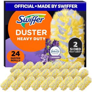 imageSwiffer Dusters Refill for Cleaning Feather ampamp Microfiber Duster Alternative Lavender Scent 24 Count