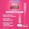 imageSwiffer Sweep and Mop Deluxe Limited Edition Pink Wicked for Good 2in1 Floor Mopping and Sweeping Kit 1 Sweeper Device 5 Heavy Duty Dry Sweeping Cloths 3 Heavy Duty Wet Mopping ClothsWicked Pink Deluxe Starter Kit