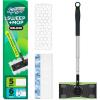 imageSwiffer Sweep and Mop Deluxe Limited Edition Pink Wicked for Good 2in1 Floor Mopping and Sweeping Kit 1 Sweeper Device 5 Heavy Duty Dry Sweeping Cloths 3 Heavy Duty Wet Mopping ClothsDeluxe Starter Kit